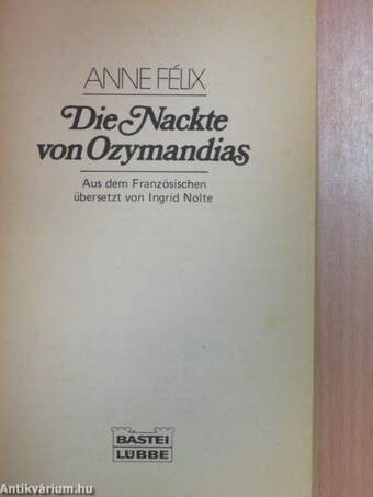 Die Nackte von Ozymandias