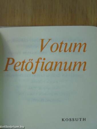 Votum Petőfianum (minikönyv) (számozott)/Votum Petőfianum (minikönyv) (számozott)/Votum Petőfianum (minikönyv)/Votum Petőfianum (minikönyv)