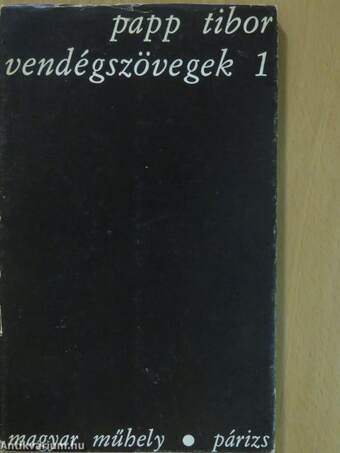 Vendégszövegek 1 (dedikált példány)