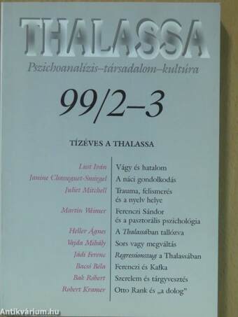Thalassa 1999/2-3. (dedikált példány)
