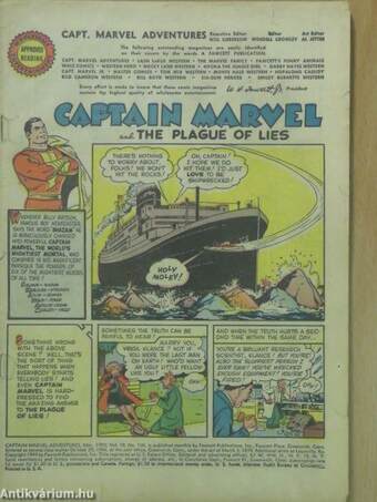 Captain Marvel Adventures Mar., 1950. (rossz állapotú)