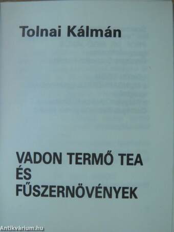 Vadon termő tea és fűszernövények (minikönyv) (számozott)