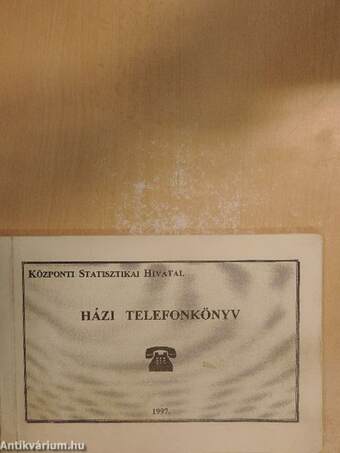 Házi telefonkönyv 1997