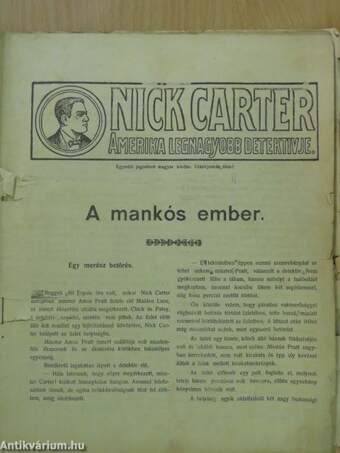 Nick Carter - A mankós ember (rossz állapotú)