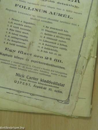 Nick Carter - A halál torkában (rossz állapotú)