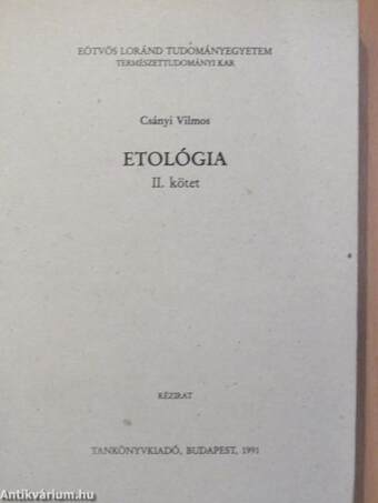 Etológia II.