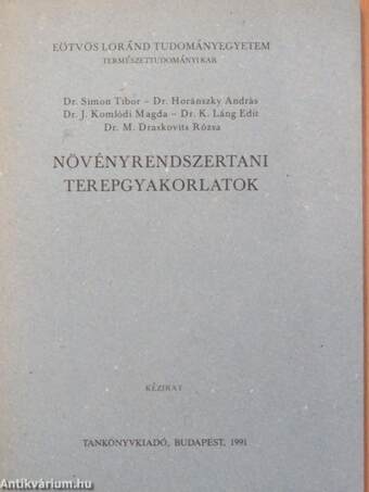 Növényrendszertani terepgyakorlatok