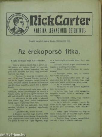 Nick Carter - Az érckoporsó titka (rossz állapotú)