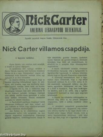 Nick Carter - Nick Carter villamos csapdája (rossz állapotú)