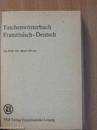 Taschenwörterbuch Französisch-Deutsch