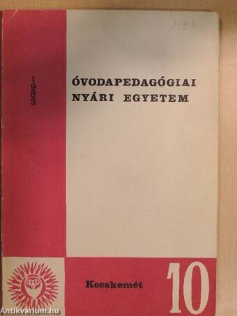 Óvodapedagógiai Nyári Egyetem 1983