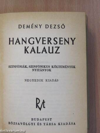 Hangverseny kalauz I-II.