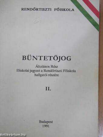 Büntetőjog II.