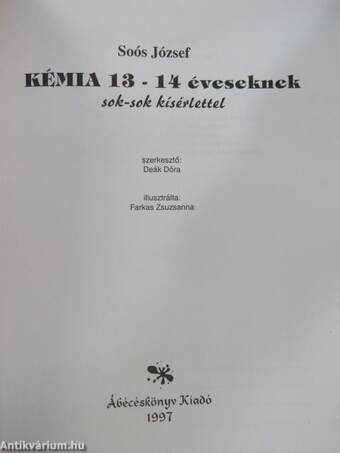 Kémia 13-14 éveseknek