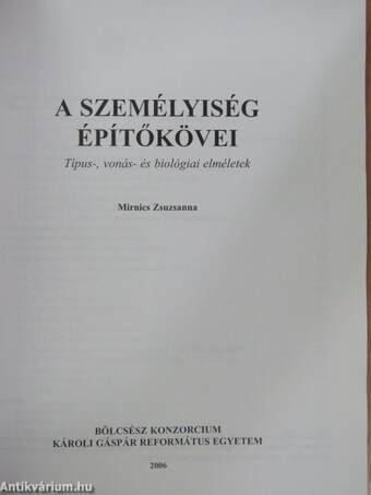 A személyiség építőkövei