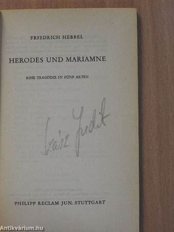 Herodes und Mariamne