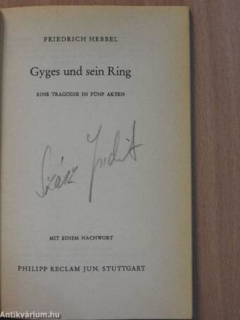 Gyges und sein Ring