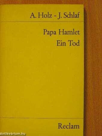 Papa Hamlet/Ein Tod