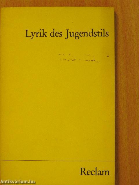 Lyrik des Jugendstils