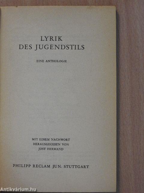 Lyrik des Jugendstils