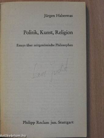 Politik, Kunst, Religion