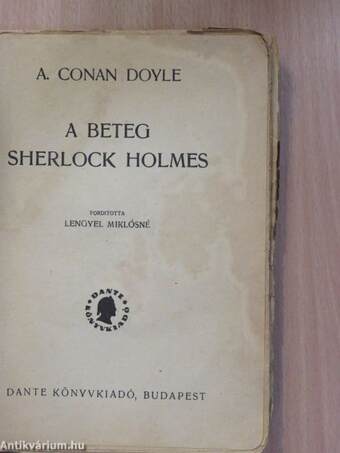 A beteg Sherlock Holmes (rossz állapotú)