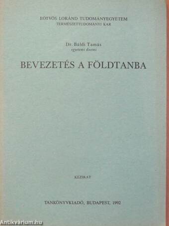 Bevezetés a földtanba