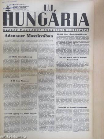 Uj Hungária 1955. szeptember 16.