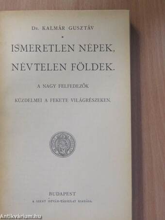 Ismeretlen népek, névtelen földek