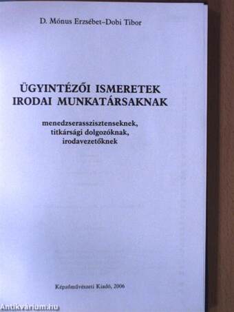 Ügyintézői ismeretek irodai munkatársaknak