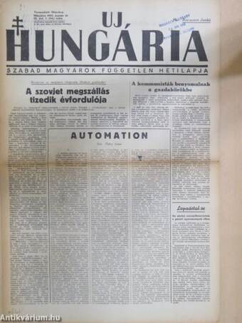 Uj Hungária 1955. január 21.