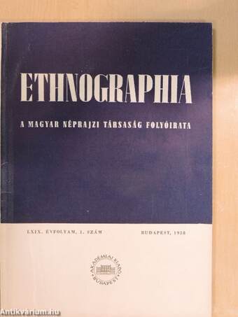 Ethnographia 1958/1.