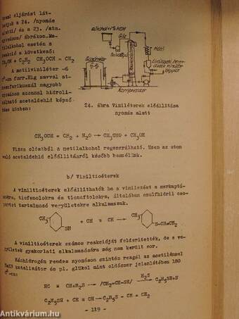 Szerves technológia I.