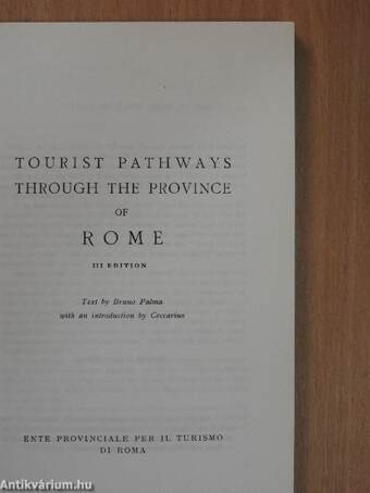 Tourist Pathways Through the Province of Rome