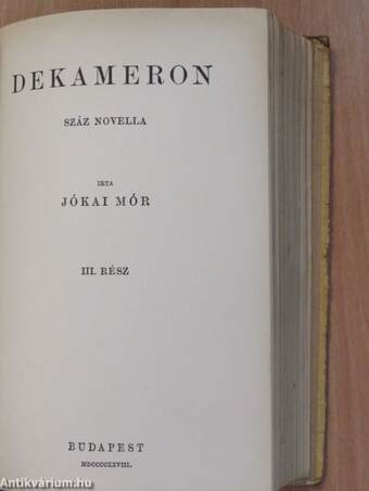 Dekameron I-III.