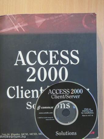 Access 2000 Client/Server Solutions - CD-vel