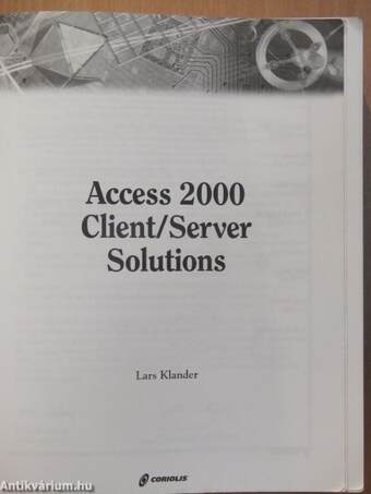 Access 2000 Client/Server Solutions - CD-vel