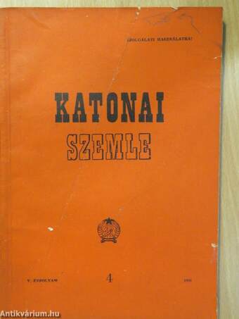 Katonai Szemle 1956. április