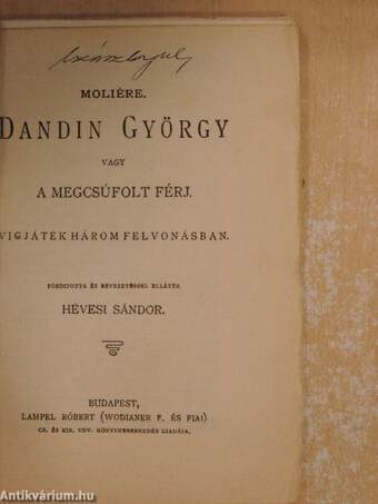 Dandin György vagy a megcsúfolt férj