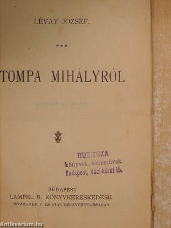 Tompa Mihályról