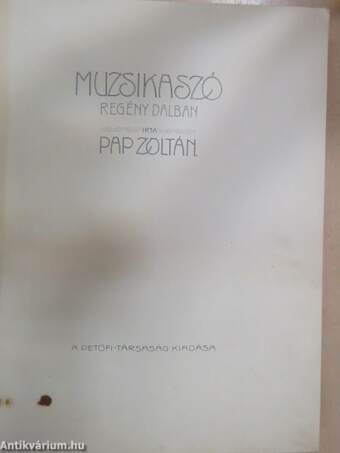 Muzsikaszó (rossz állapotú)