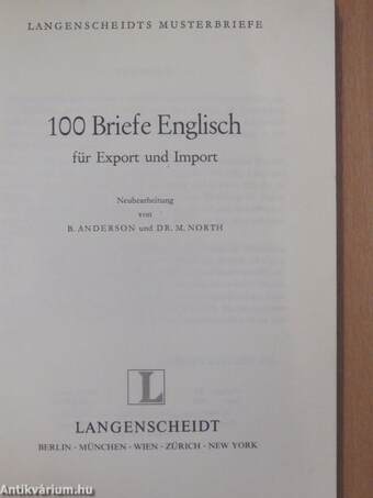 100 Briefe Englisch für Export und Import