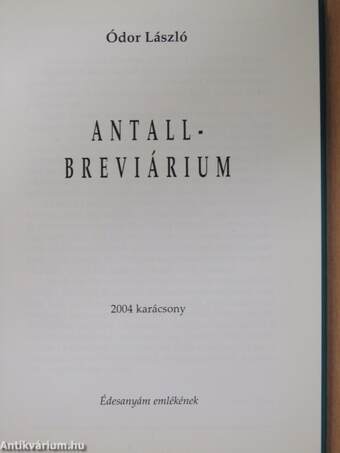 Antall-Breviárium