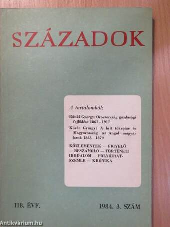 Századok 1984/3.