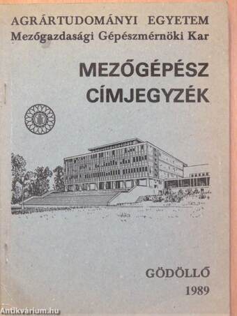 Mezőgépész címjegyzék