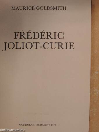 Frédéric Joliot-Curie