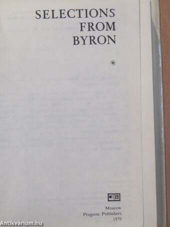 Selections from Byron