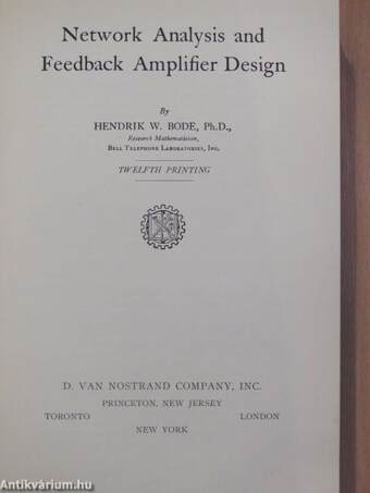 Network Analysis and Feedback Amplifier Design