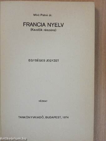 Francia nyelv