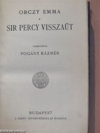 Sir Percy visszaüt